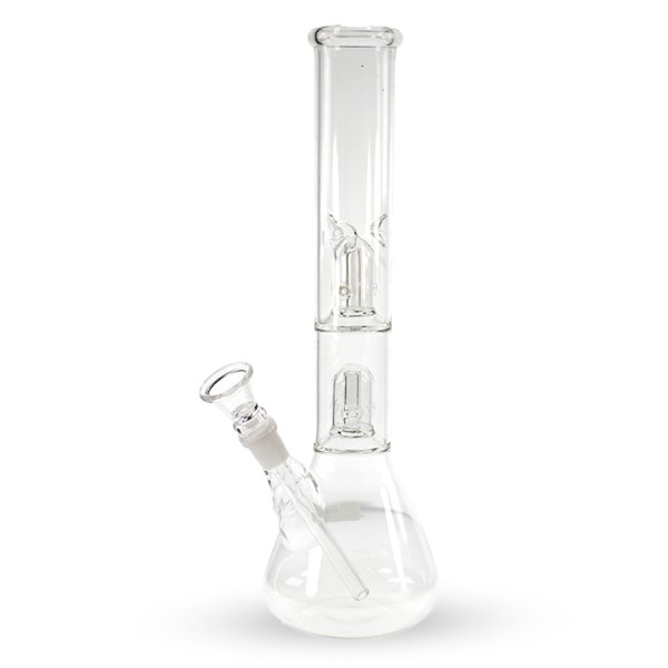 12 IN DOUBLE DOME PERCOLATOR GLASS WATER PIPE